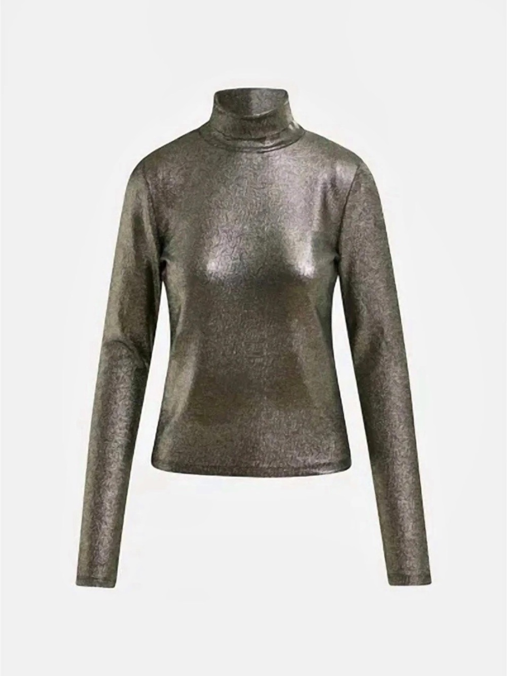 NWT Essential Antwerp Metallic Turtleneck Top- size 2